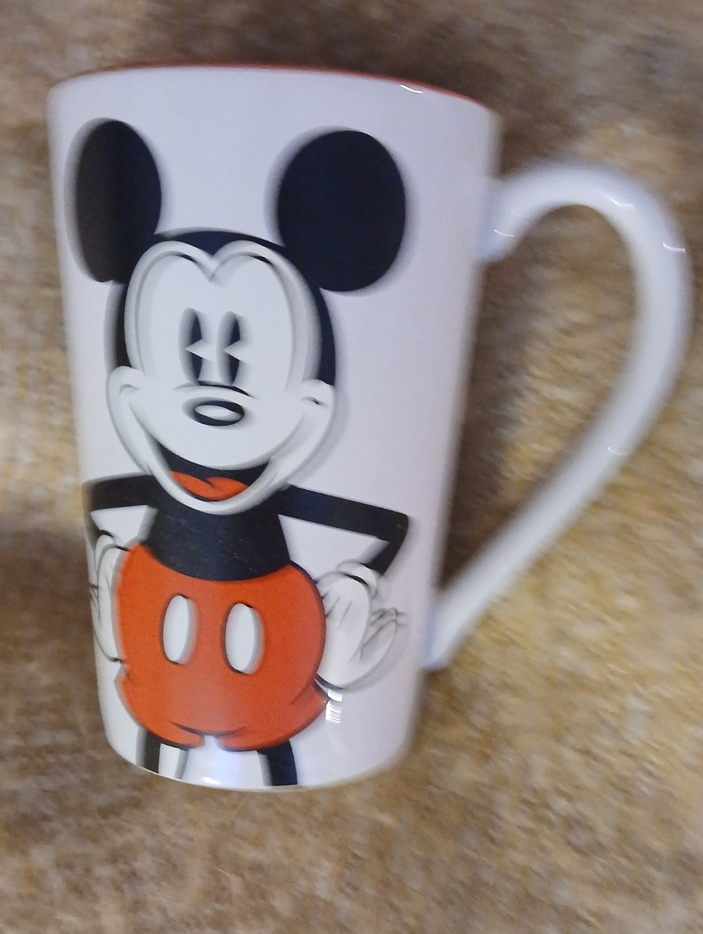 Disney White and Red Mickey Mouse Ceramic Mug